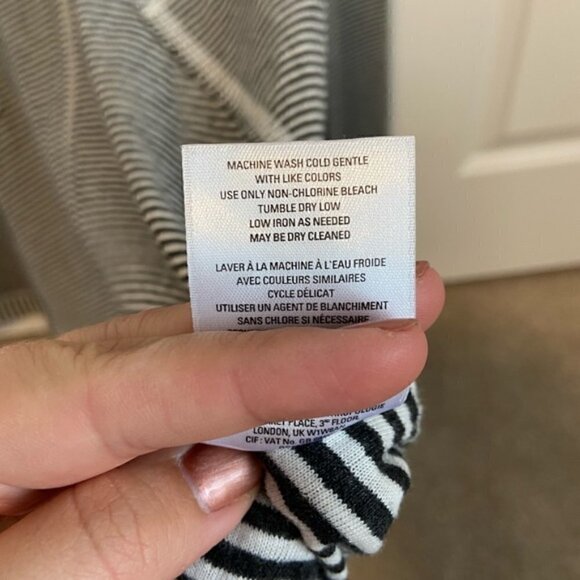 Anthropologie Maeve Black & White Striped Turtleneck Sweater Size XS - Picture 5 of 5